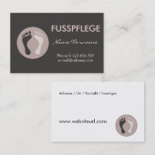 fusspflege 名刺 (正面/裏面)