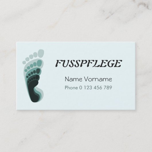 fusspflege 名刺 (正面)