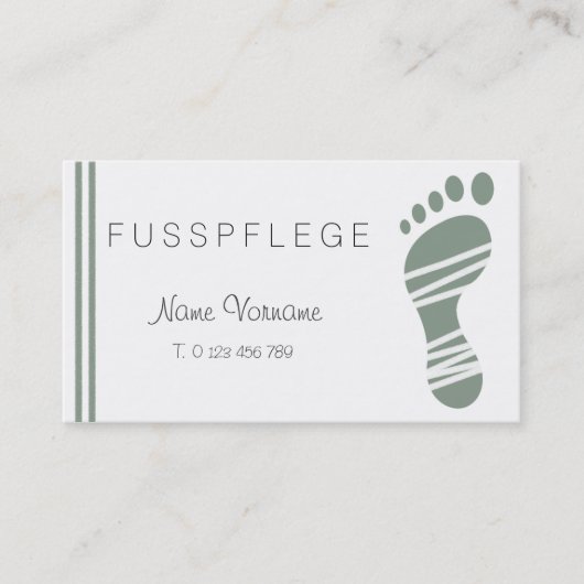 fußpflege 名刺 (正面)