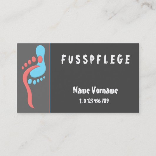 fußpflege 名刺 (正面)