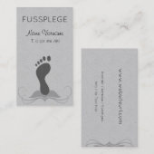 fußpflege 名刺 (正面/裏面)