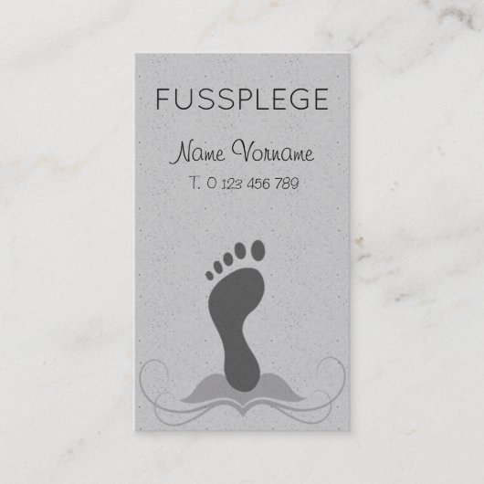 fußpflege 名刺 (正面)