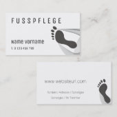 fußpflege 名刺 (正面/裏面)