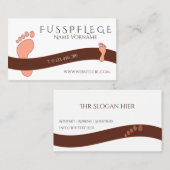 fußpflege 名刺 (正面/裏面)