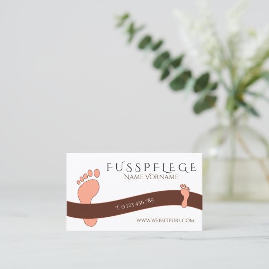fußpflege 名刺 (スタンド正面)