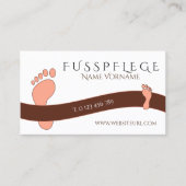 fußpflege 名刺 (正面)