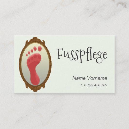 fußpflege 名刺 (正面)