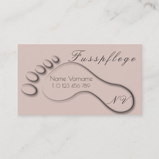 fusspflege 名刺 (正面)
