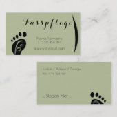 fusspflege 名刺 (正面/裏面)