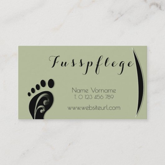 fusspflege 名刺 (正面)