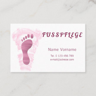 Fusspflege 名刺
