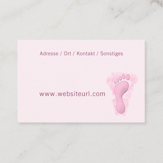 Fusspflege 名刺 (裏面)