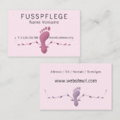 Fusspflege 名刺 (正面/裏面)