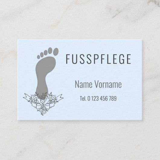 Fusspflege 名刺 (正面)
