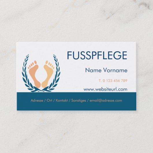 fusspflege 名刺 (正面)