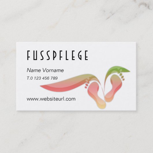 fusspflege 名刺 (正面)