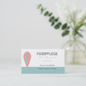 fusspflege 名刺 (スタンド正面)