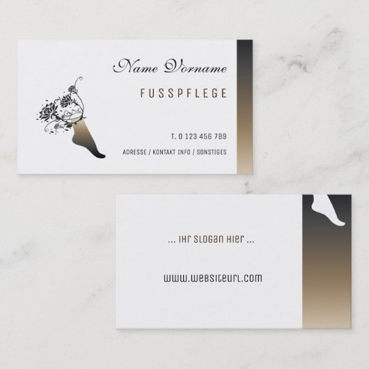 fusspflege 名刺 (正面/裏面)
