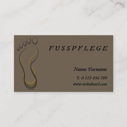 fusspflege 名刺 (正面)