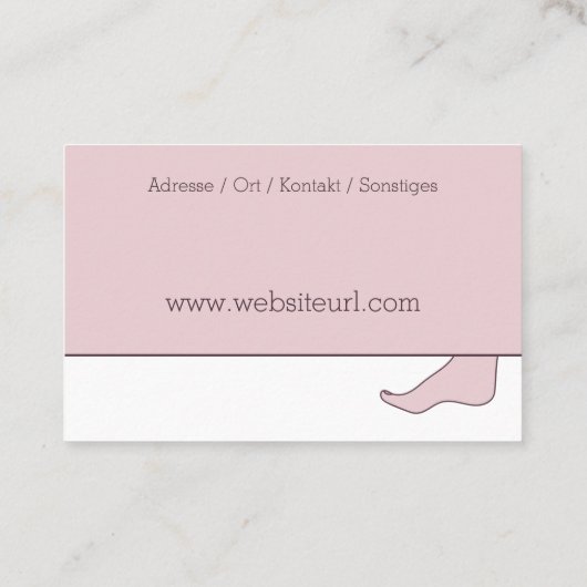 Fusspflege 名刺 (裏面)