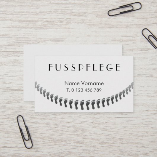 fusspflege 名刺 (正面/裏面インサイチュ)