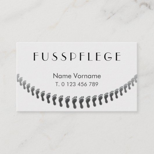 fusspflege 名刺 (正面)