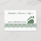 Fusspflege 名刺 (裏面)