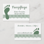 Fusspflege 名刺 (正面/裏面)