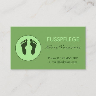 fusspflege 名刺