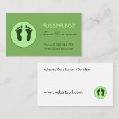 fusspflege 名刺 (正面/裏面)