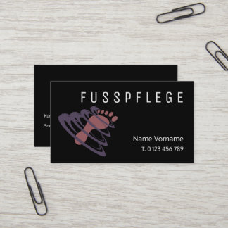 fußpflege 名刺