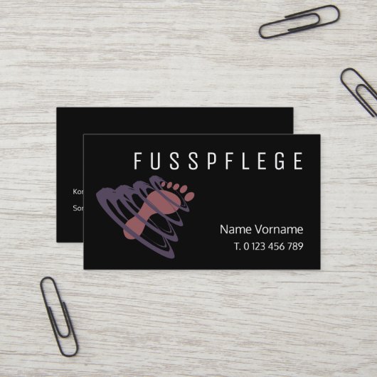 fußpflege 名刺 (正面/裏面インサイチュ)