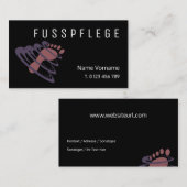fußpflege 名刺 (正面/裏面)