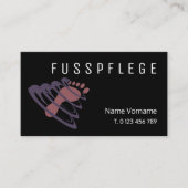 fußpflege 名刺 (正面)