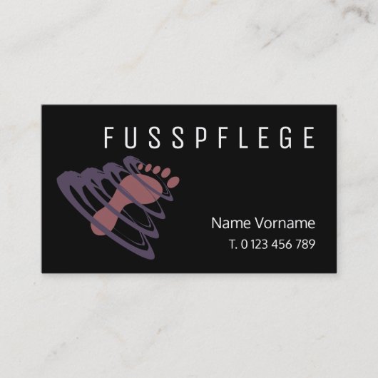 fußpflege 名刺 (正面)