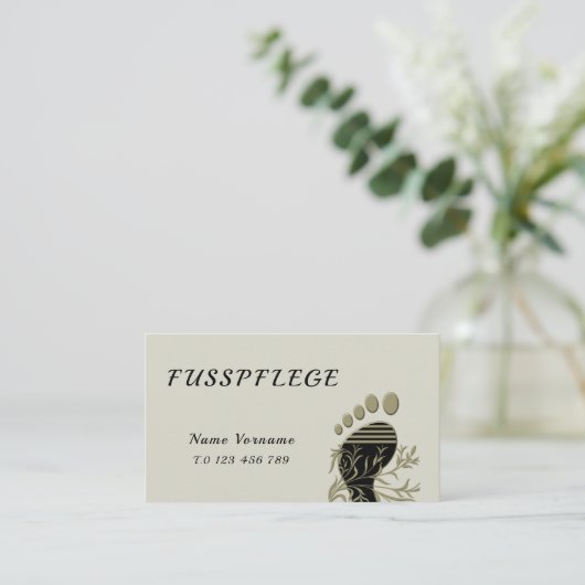 Fusspflege 名刺 (スタンド正面)