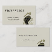 Fusspflege 名刺 (正面/裏面)