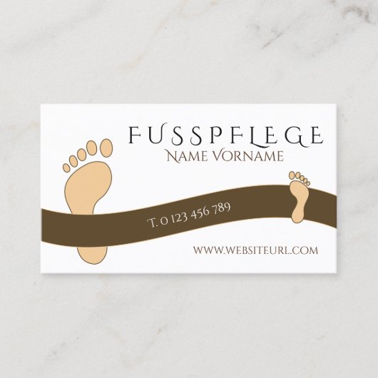 fußpflege 名刺 (正面)