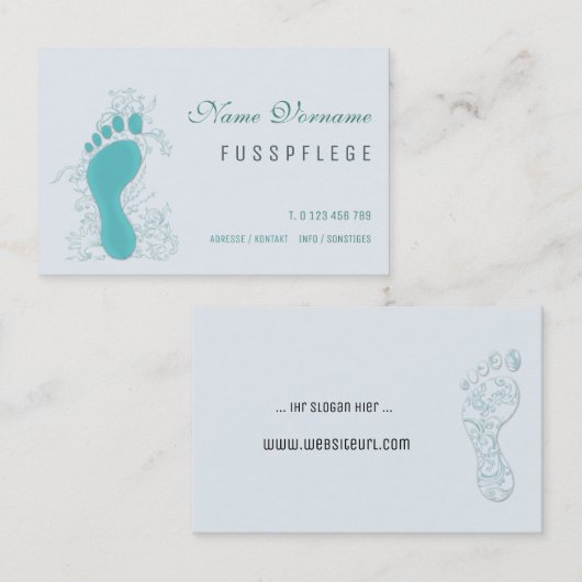 fusspflege 名刺 (正面/裏面)