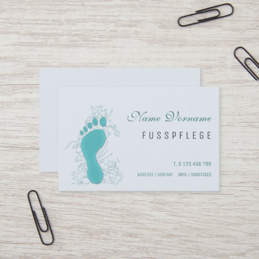 fusspflege 名刺 (正面/裏面インサイチュ)