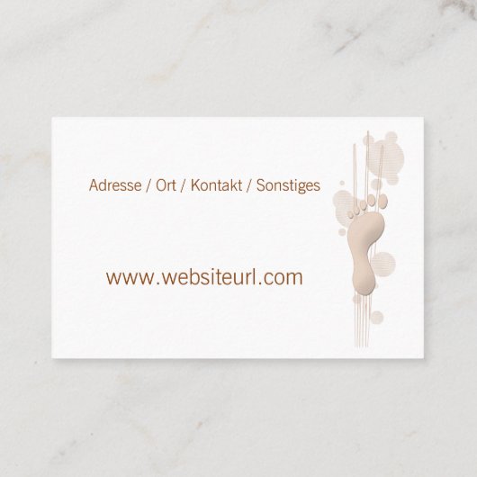 Fusspflege 名刺 (裏面)