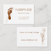 Fusspflege 名刺 (正面/裏面)