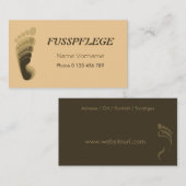 fusspflege 名刺 (正面/裏面)