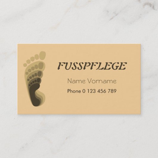 fusspflege 名刺 (正面)