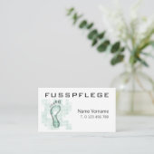 fusspflege 名刺 (スタンド正面)