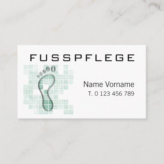fusspflege 名刺 (正面)