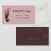 fusspflege 名刺 (正面/裏面)