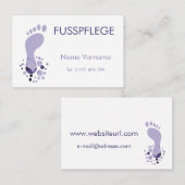 Fusspflege 名刺 (正面/裏面)