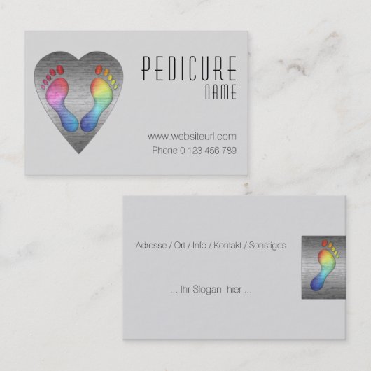 fusspflege 名刺 (正面/裏面)