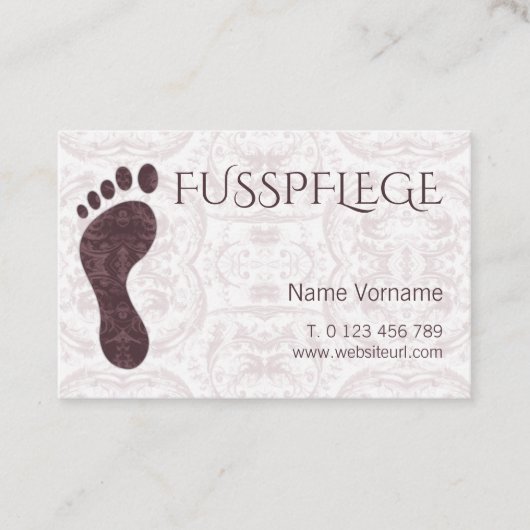fusspflege 名刺 (正面)